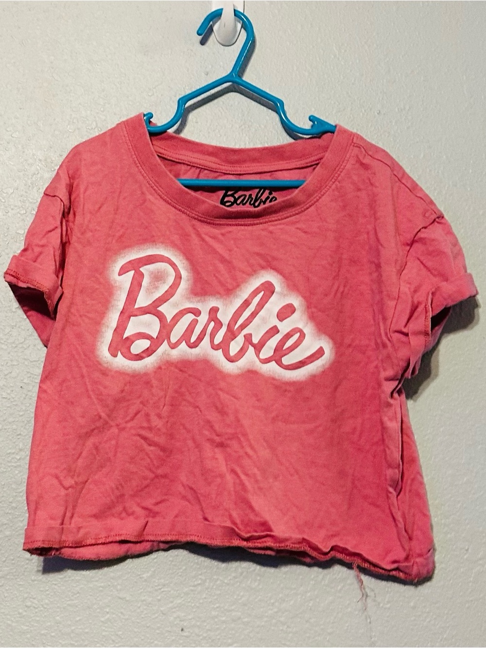 Barbie size SMALL Barbie core Pink cropped girl kid